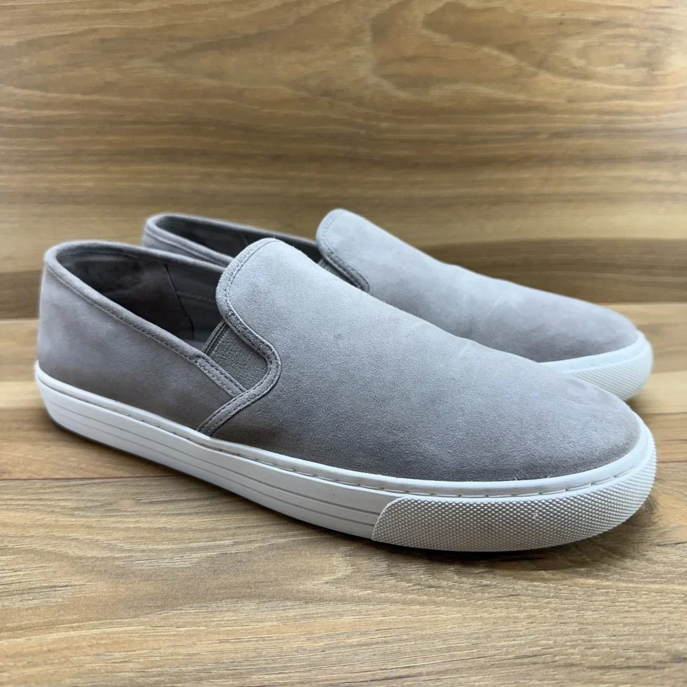 Tory Burch Jessie Slip On Sneakers Womens 9.5 Gray Suede Flats